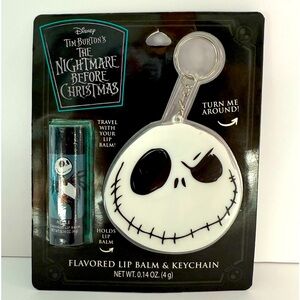 Jack Skellington Lip Balm & Keychainin